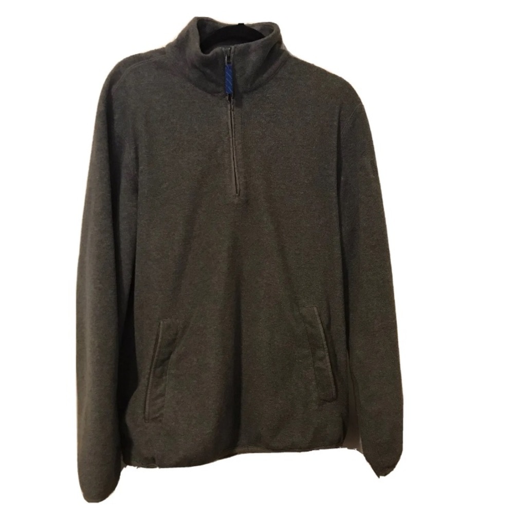 Martin + OSA Grey 1/4 Zip Pullover Fleece Jacket Sweatshirt Size Medium